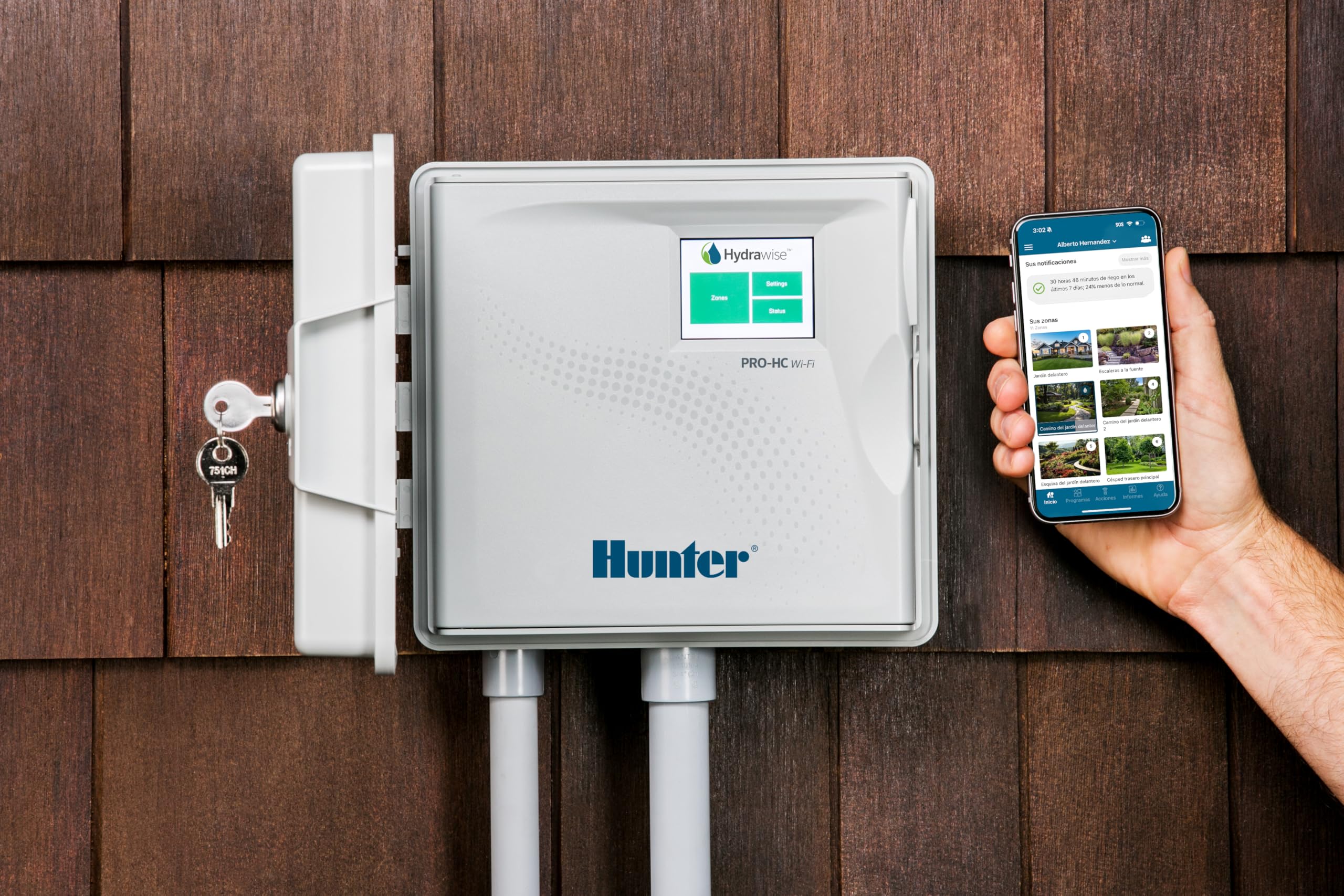 Hunter PRO-HC600 indoor outdoor cabinet illustrates rugged IP44 enclosure for versatile placement
