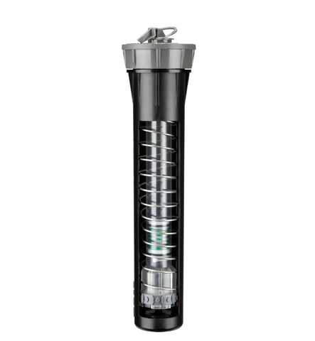 Hunter PROS-06 flush cap detail reducing debris intrusion in irrigation lines.