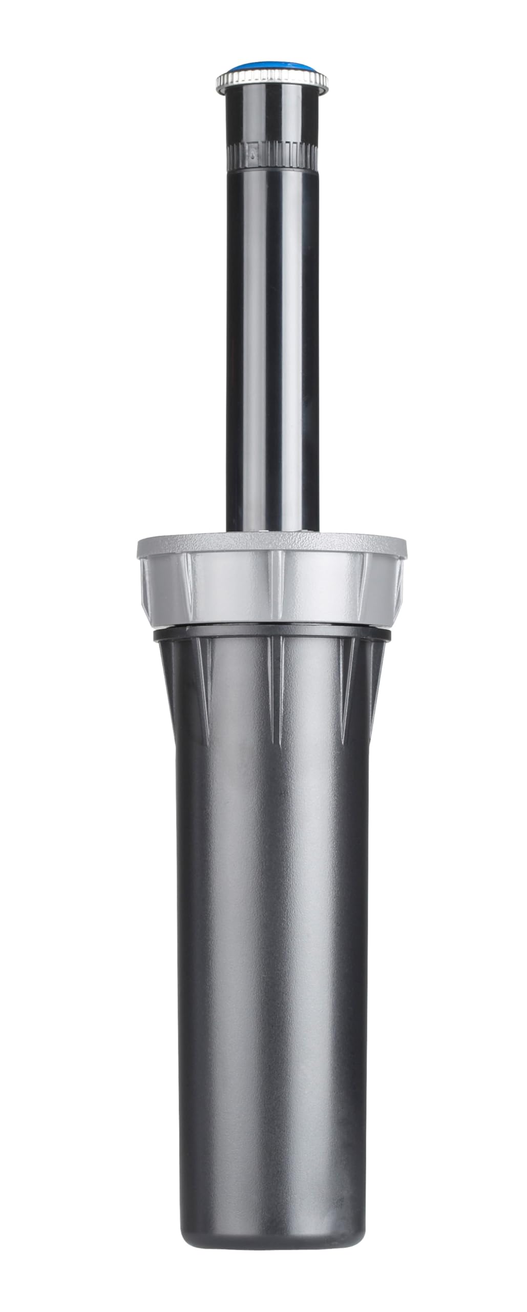 Hunter PRS40 4in pop-up sprinkler body with gray cap for even turf coverage