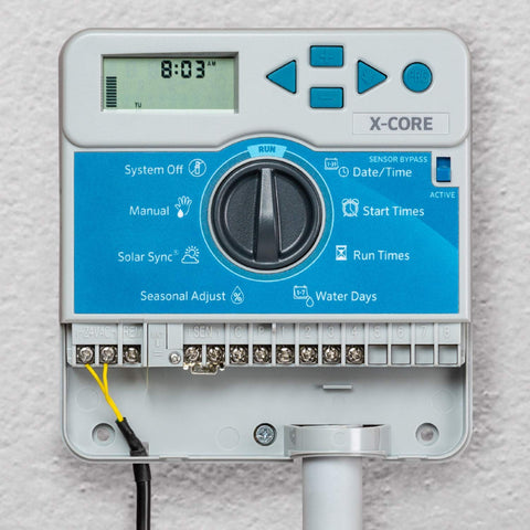 Hunter X-Core XC400I indoor installation ready for quick DIY wiring in utility spaces.