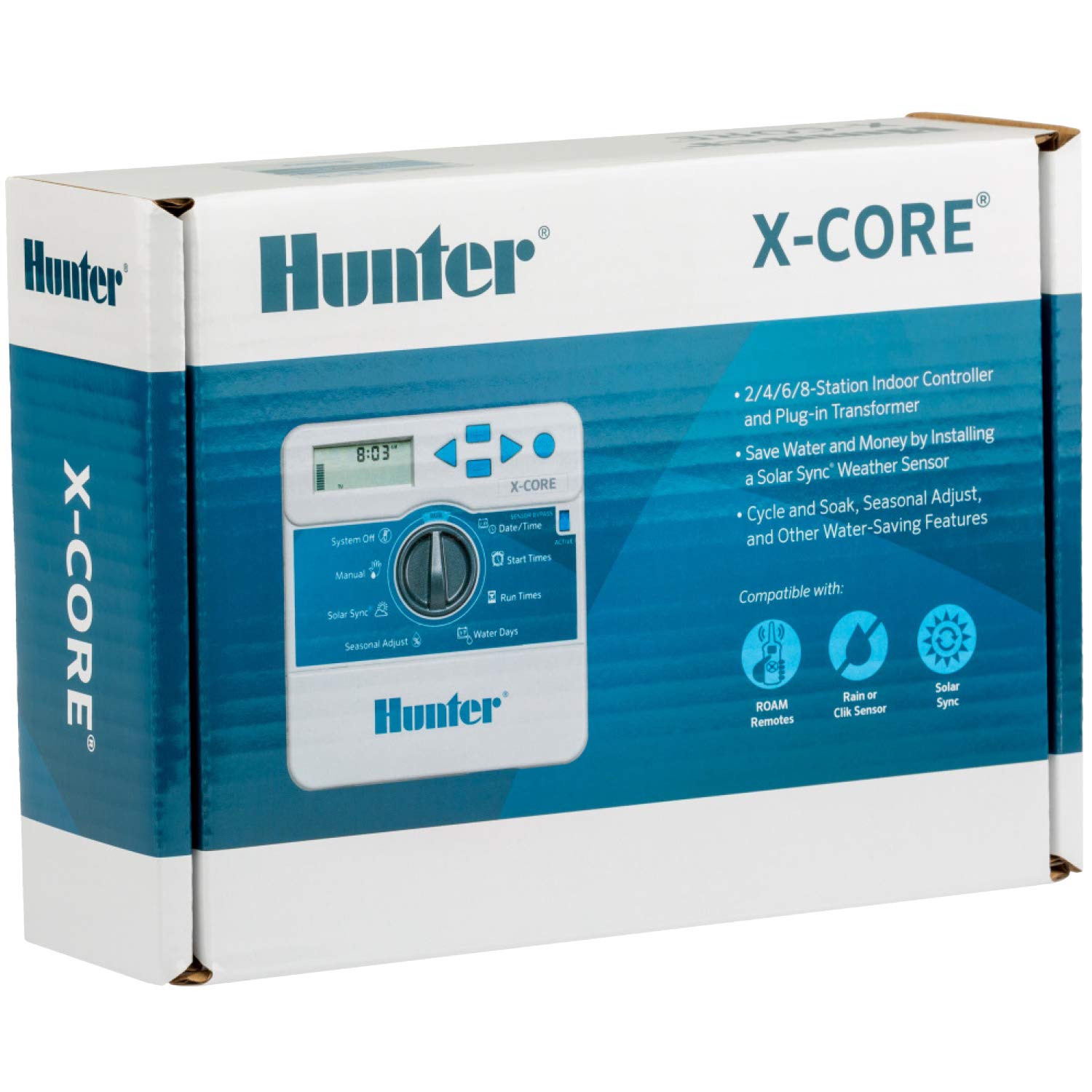 Hunter X-Core XC400I ROAM remote compatibility enables wireless testing and easy adjustments.