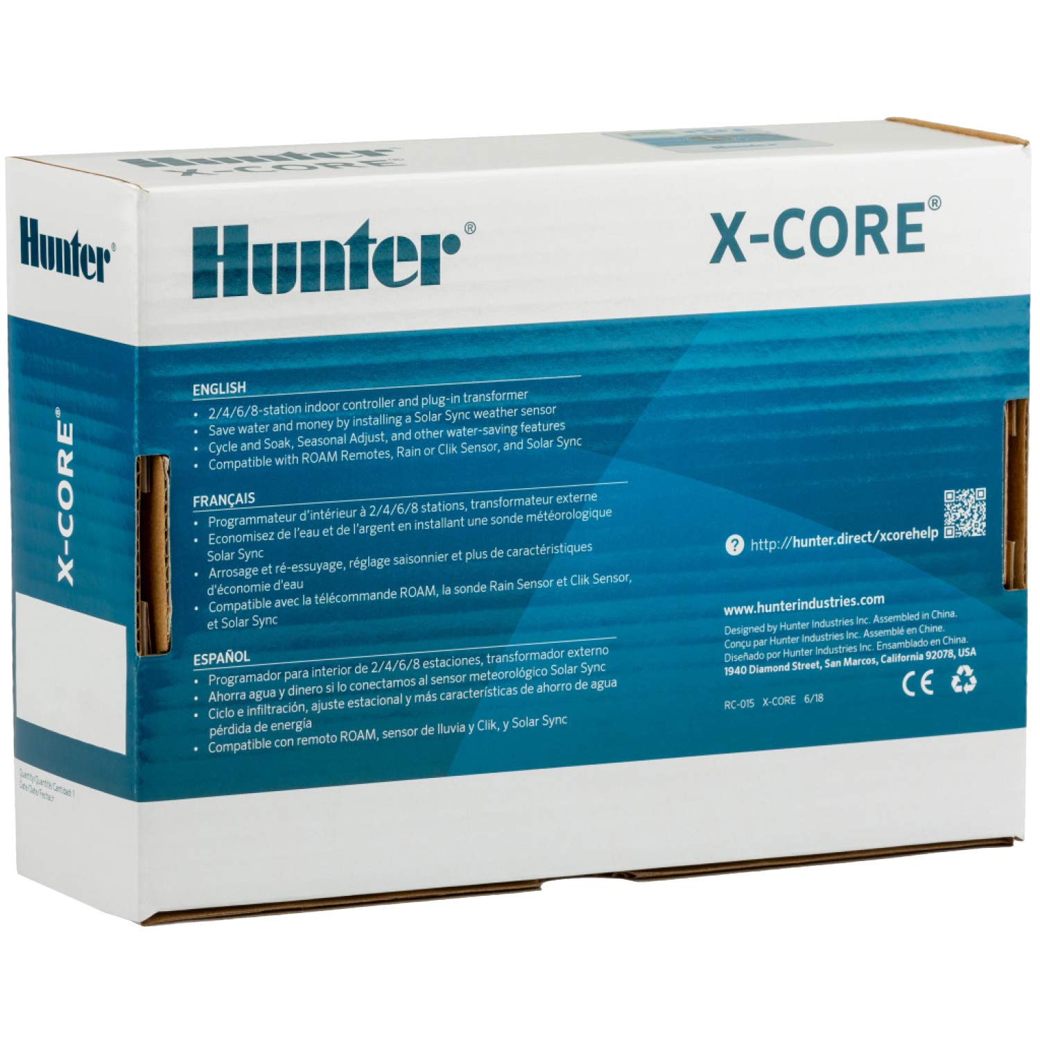 Hunter X-Core XC400I seasonal adjust dial helps fine-tune watering across seasons.