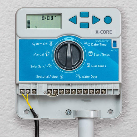Hunter X-Core XC600i dial interface enables offline manual control and precise scheduling