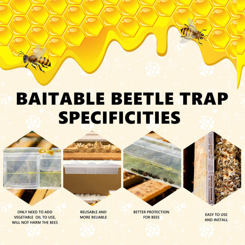 HunterBee SHB Blaster inset between frames during hive inspection