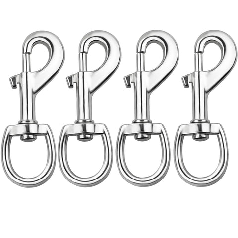 Huouo flag swivel snap hooks secure flag grommets on flagpole.