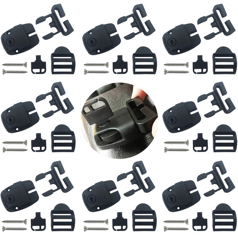 Huouo 8-set spa latch repair kit with latches, slides, keys and screws for secure hot tub closures