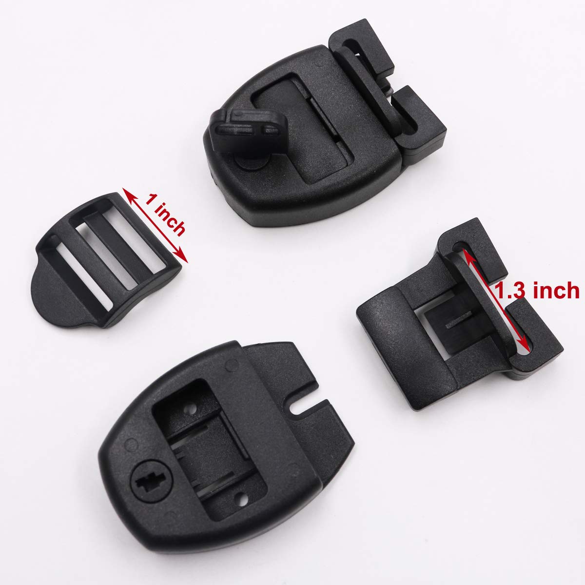 Center release buckle action on Huouo locks for easy, safe operation.