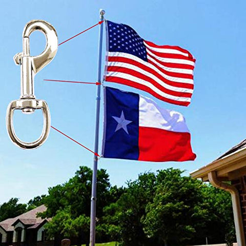 Huouo easy-to-attach flag halyard simplifies setup