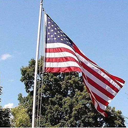 Huouo easy-install flagpole rope reduces sag for smooth hoisting.