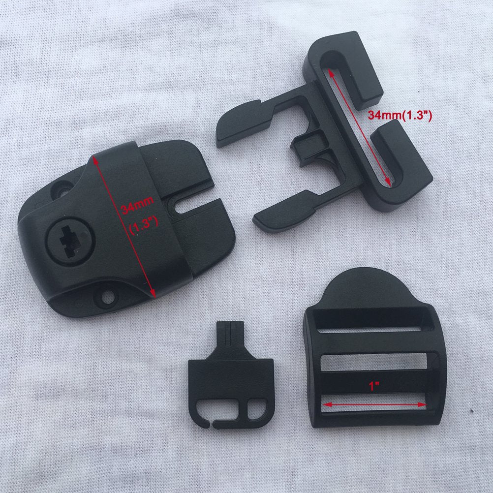 Huouo spa latch installation kit enables quick replacement on straps.