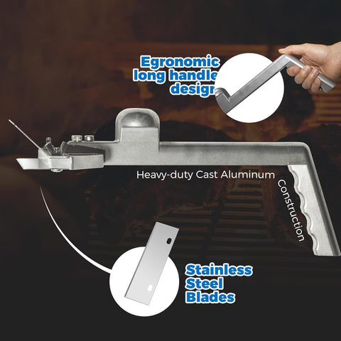 HUOYANSHE stainless-steel-blade cuts burnt-on residue with fewer strokes