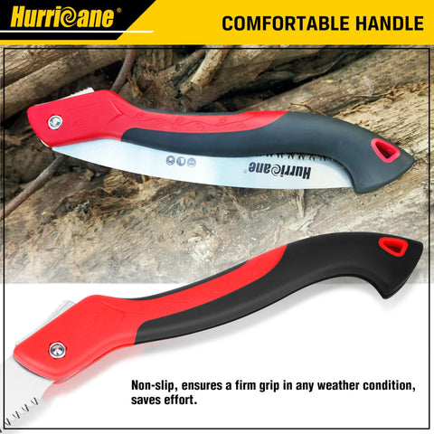HURRICANE folding saw ideal for pruning shrubs and camping tasks.