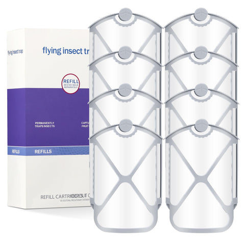 Husaco flying insect trap refill eight cartridges for long-lasting protection