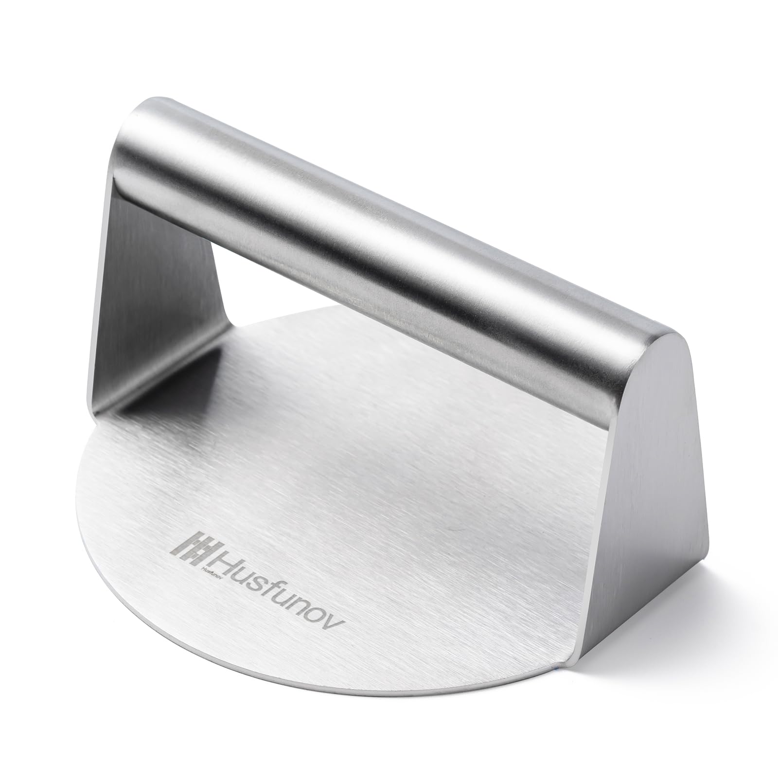 Husfunov burger press 5.5-inch flat surface for even patties.