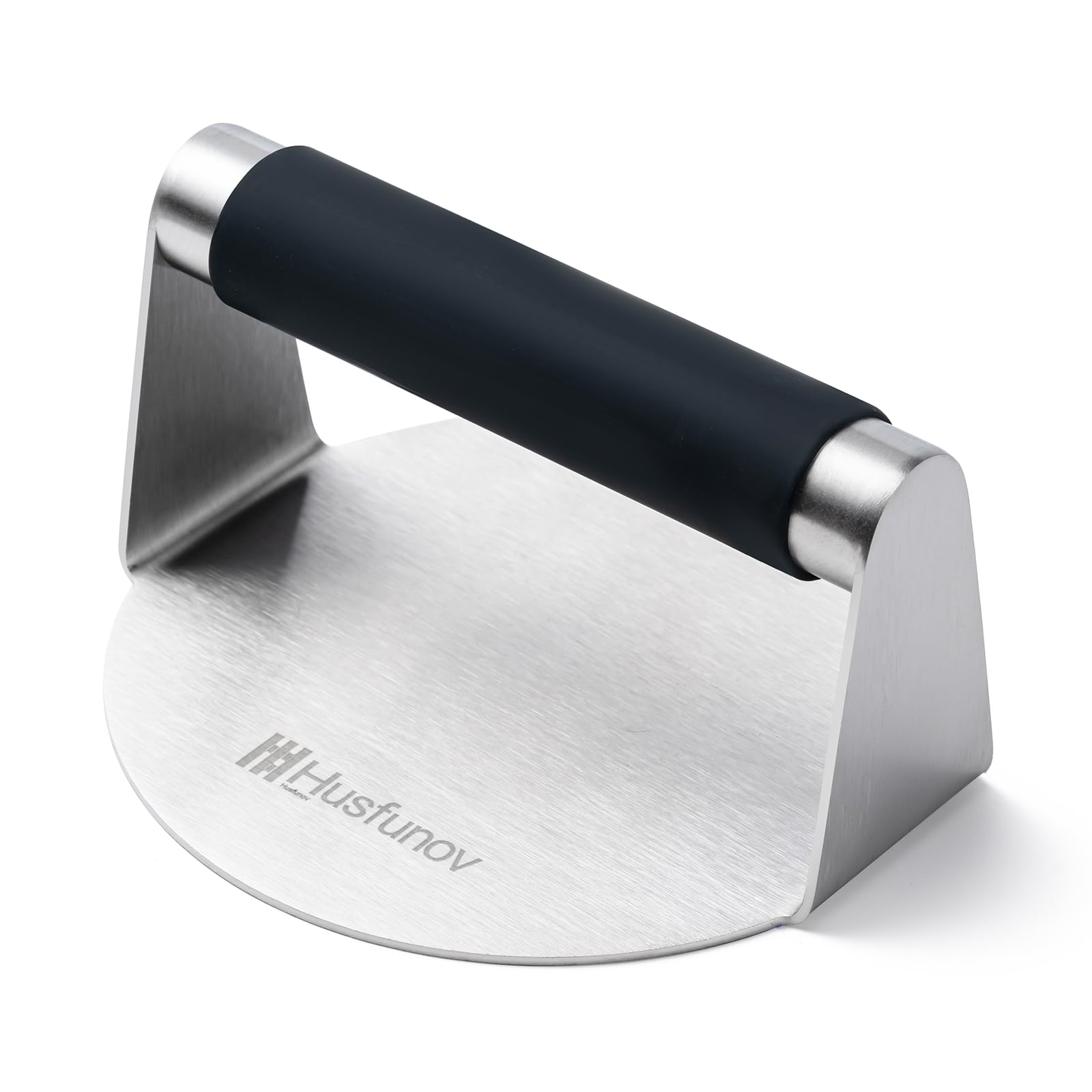 Husfunov burger press with 5.5-inch diameter forms patties evenly