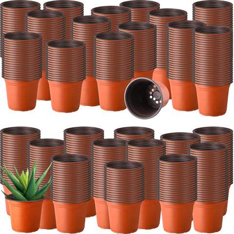 Hushee 1500pcs 4-inch plastic pots set for bulk seed starting and transplanting