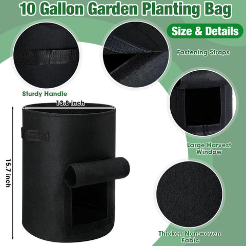 Hushee heavy-duty nonwoven garden bag offers durability and breathability for healthy roots.