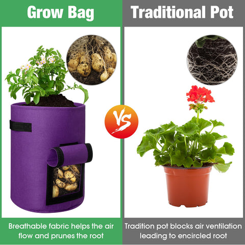 Hushee versatile bag suitable for potatoes, carrots, onions and other vegetables indoors or outdoors.