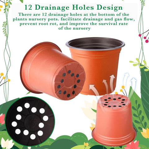Hushee PP plastic seedling pots close-up highlighting durable material