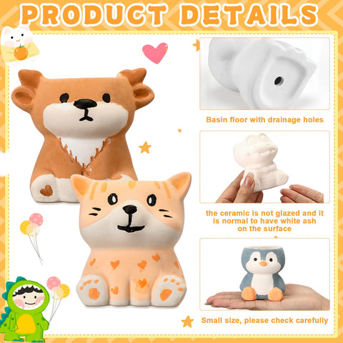 Hushee unpainted pots for crafting and personalized home decor.