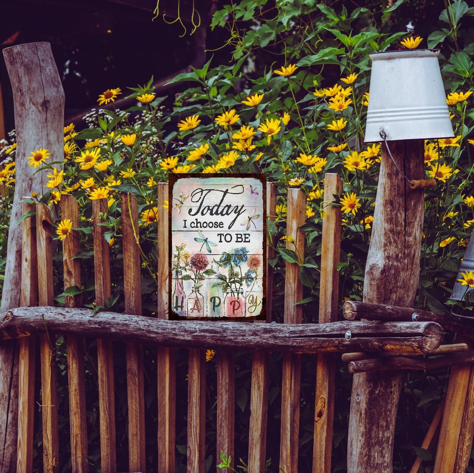 Husienzn farm decor metal sign adds countryside charm.