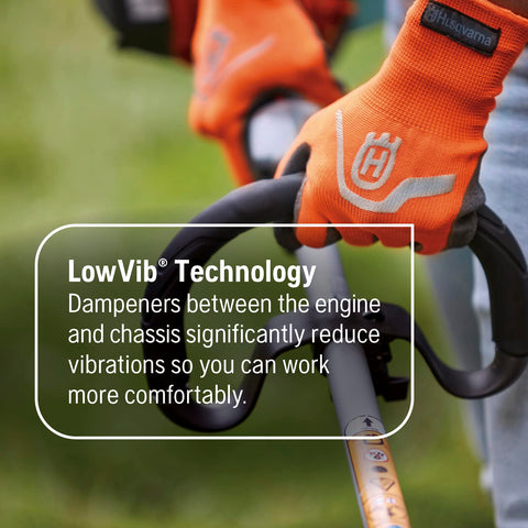 Husqvarna 130L air purge ensures smooth fuel flow during operation