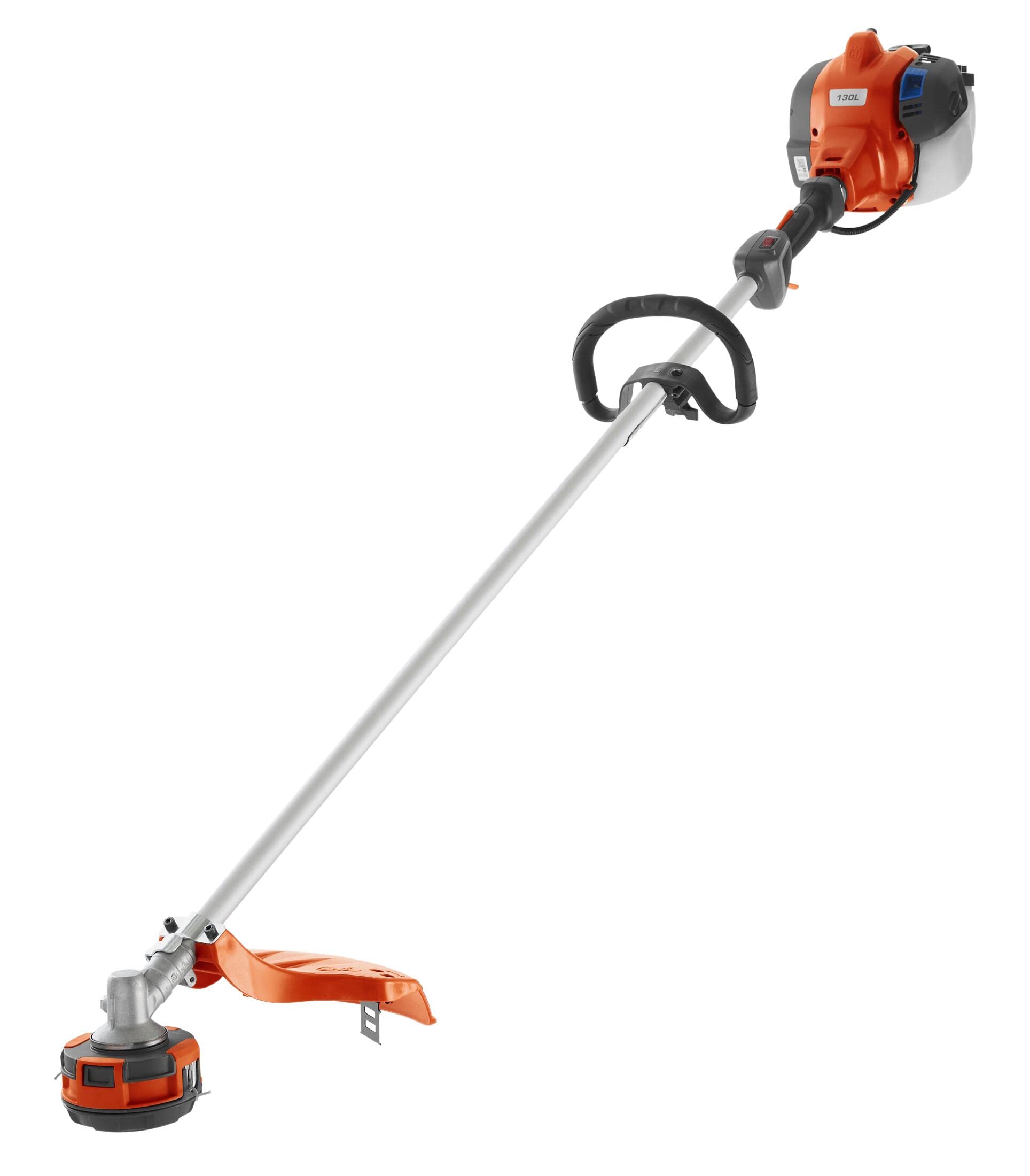 Husqvarna 130L with 18-inch cutting width for efficient trimming around borders