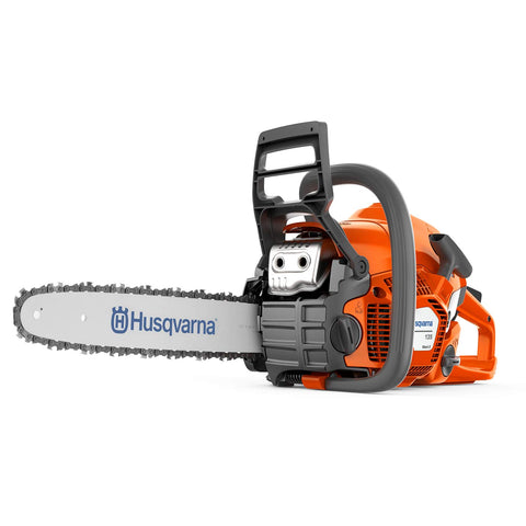 Husqvarna 135 Mark II chainsaw start-up view for quick yard tasks.