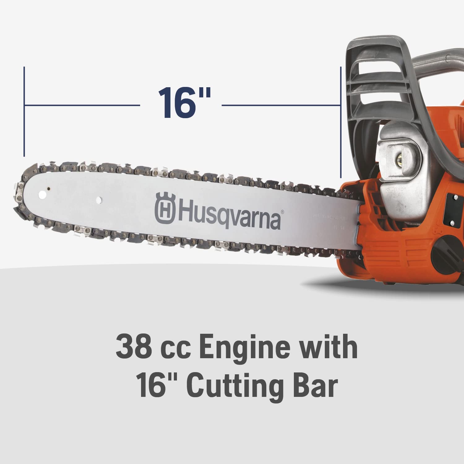 Husqvarna 135 Mark II 38cc X-Torq engine supports efficient cutting.