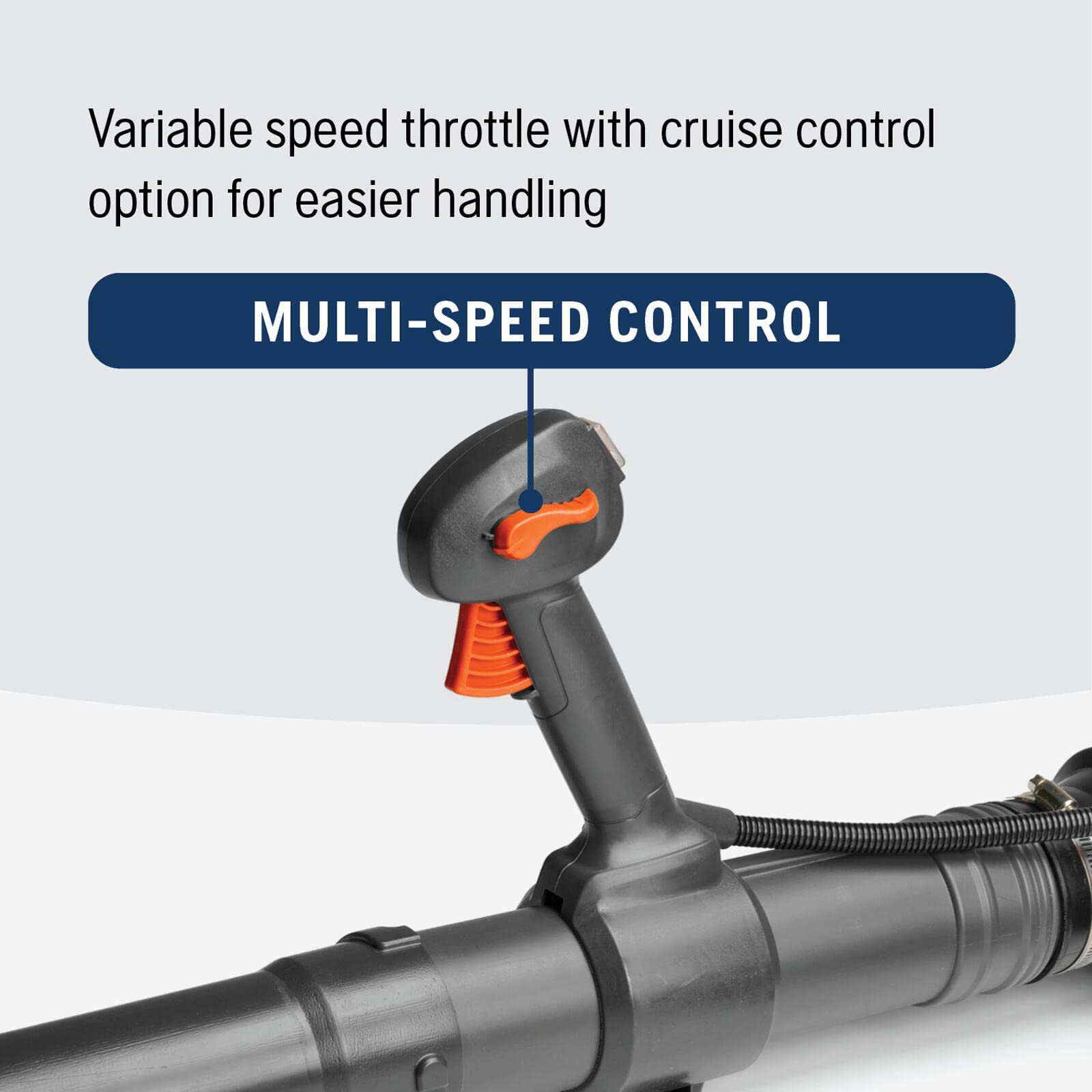 Husqvarna 150BT air purge feature enabling easy startup and reliability.