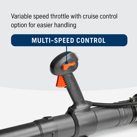 Husqvarna 150BT air purge feature enabling easy startup and reliability.