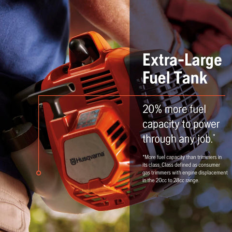 Husqvarna 330LK detachable shaft for easy transport and storage