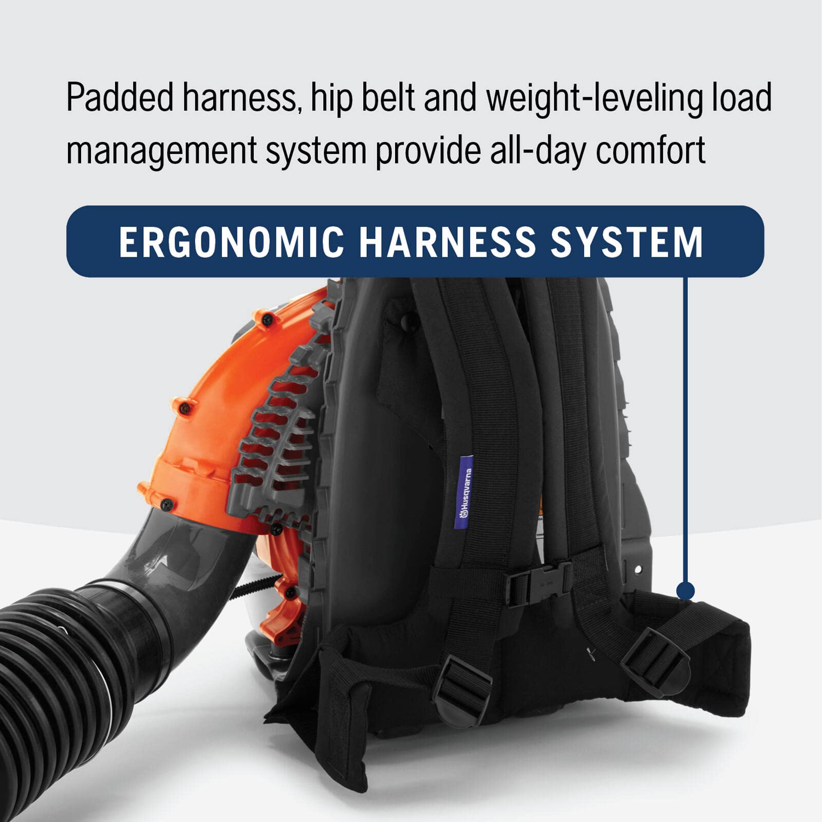 Husqvarna 350BT 180 MPH wind speeds enable fast debris removal