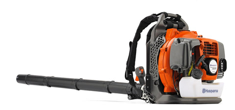 Husqvarna 360BT backpack blower with ergonomic harness for all-day comfort.
