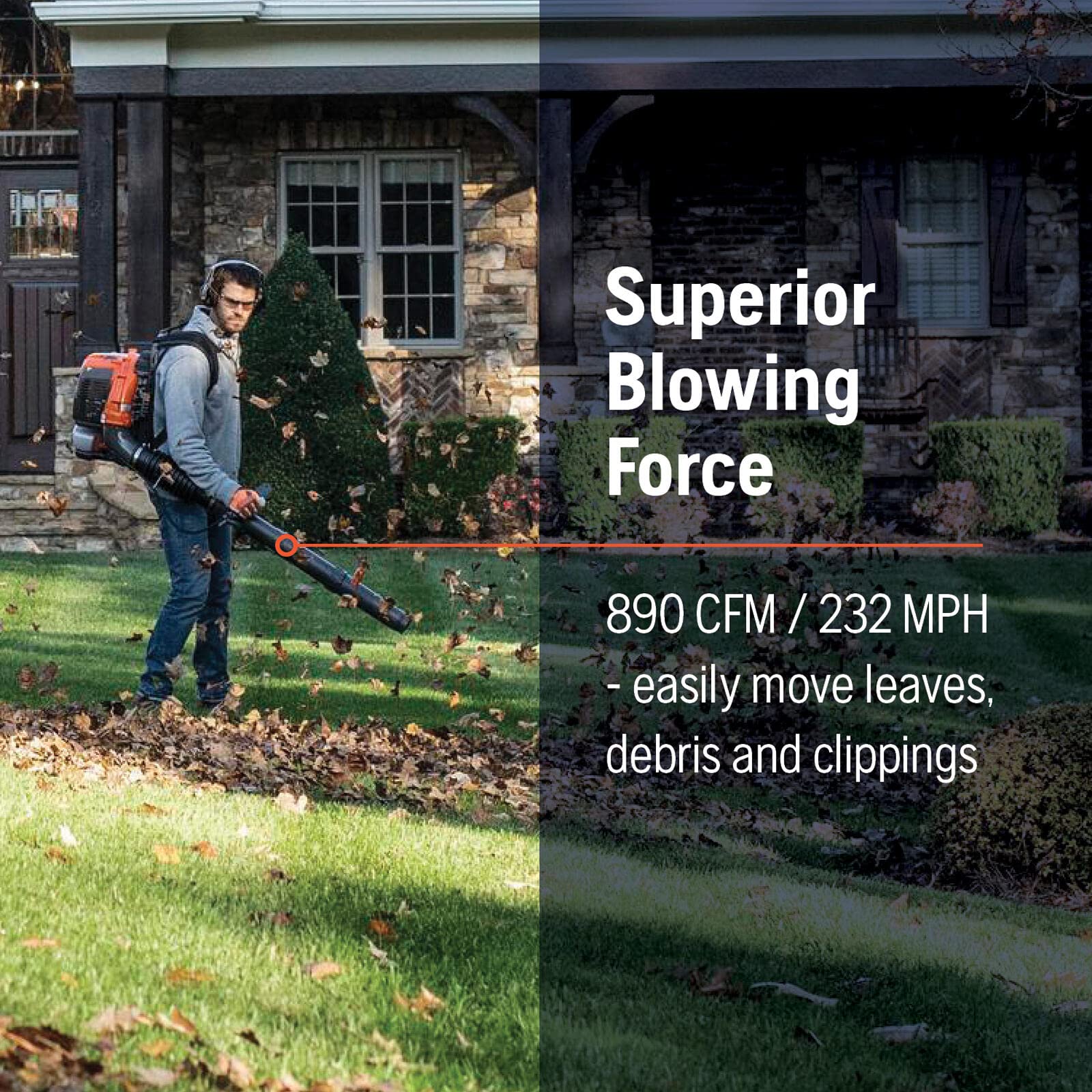 Husqvarna 360BT LowVib technology minimizes vibration for smoother operation.