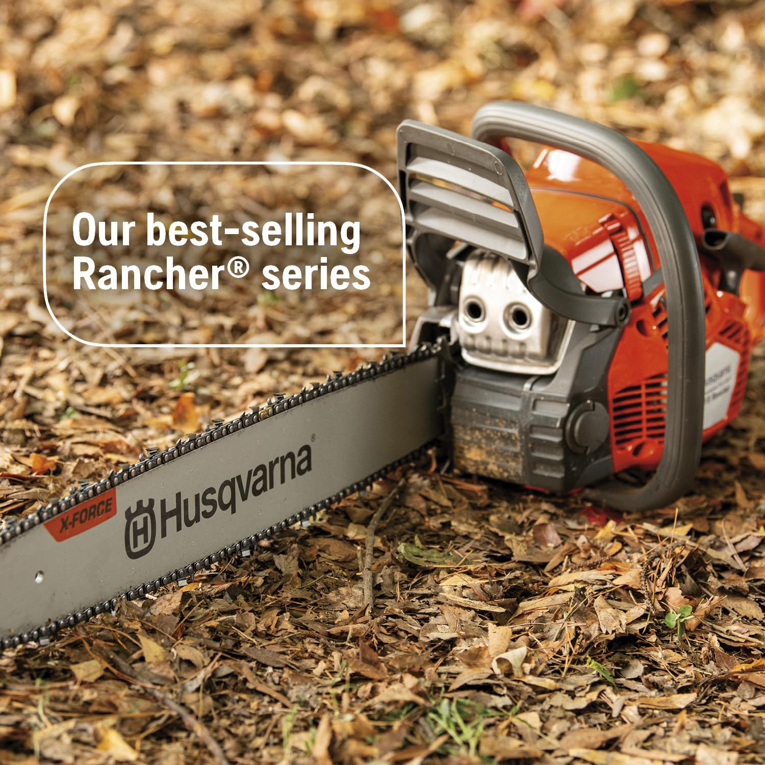 Husqvarna 450S Rancher air-injection keeps debris out to extend engine life.