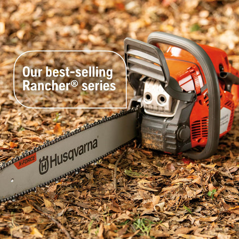 Husqvarna 450S Rancher air-injection keeps debris out to extend engine life.