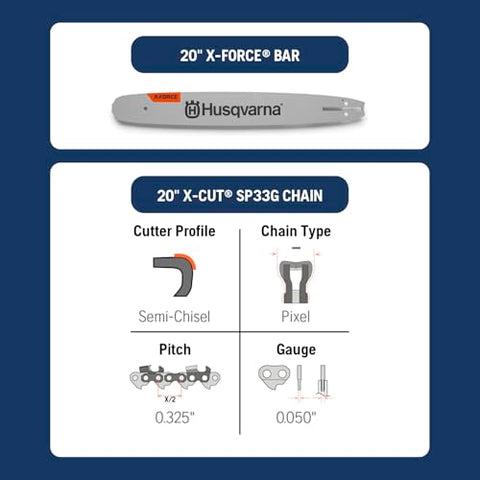 Husqvarna 450S Rancher inertia chain brake improves kickback safety.