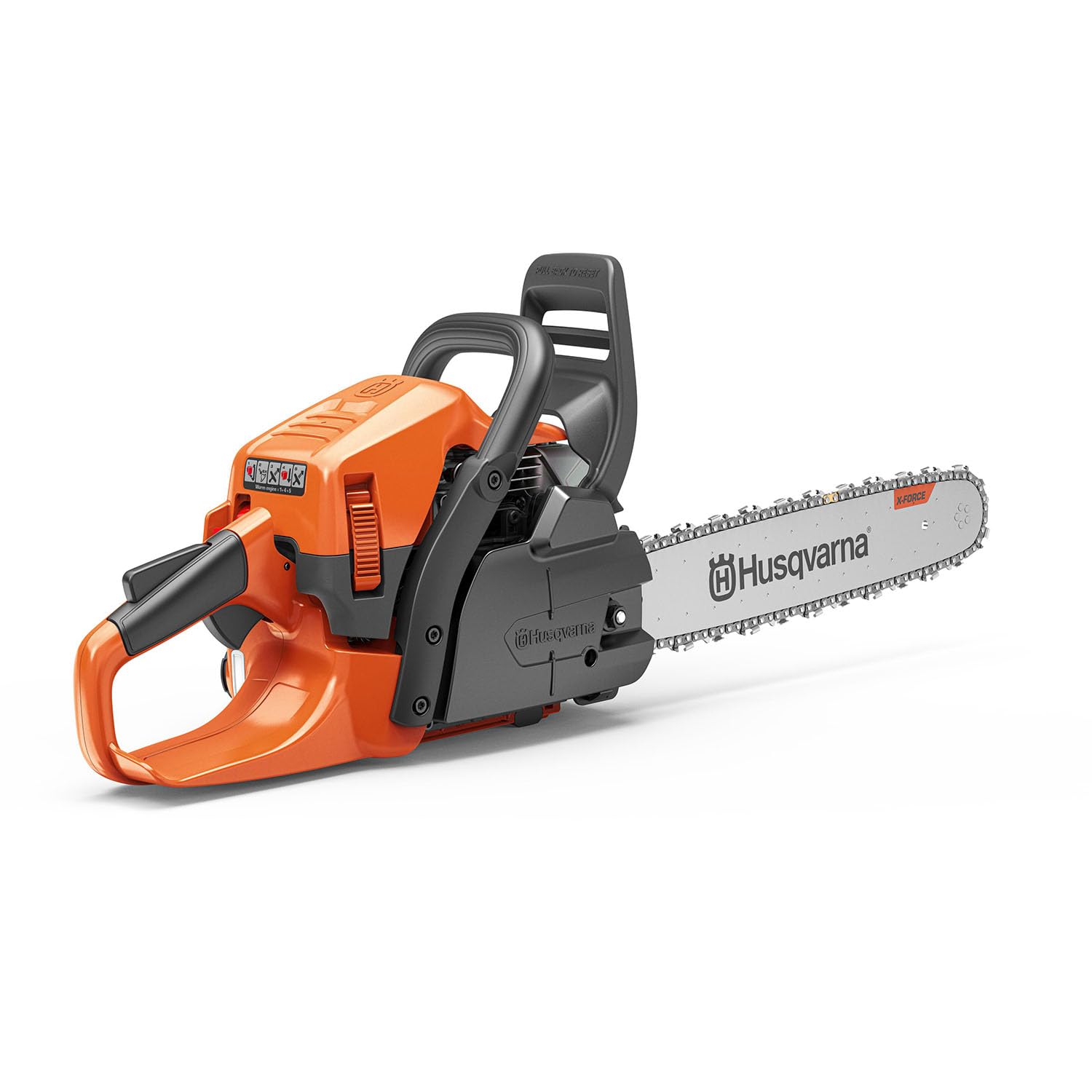 Husqvarna 450S Rancher LowVib reduces vibration for comfortable extended use.