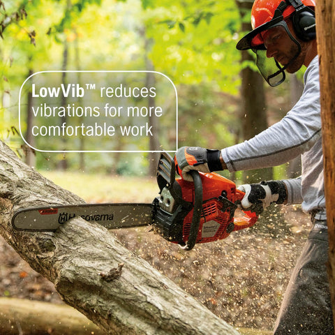 Husqvarna 450S Rancher X-Torq engine delivers strong performance across RPMs.