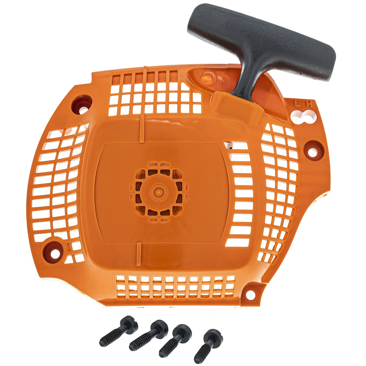 Husqvarna 504597002 recoil starter assembly for 435 and 435E enhances starting reliability.