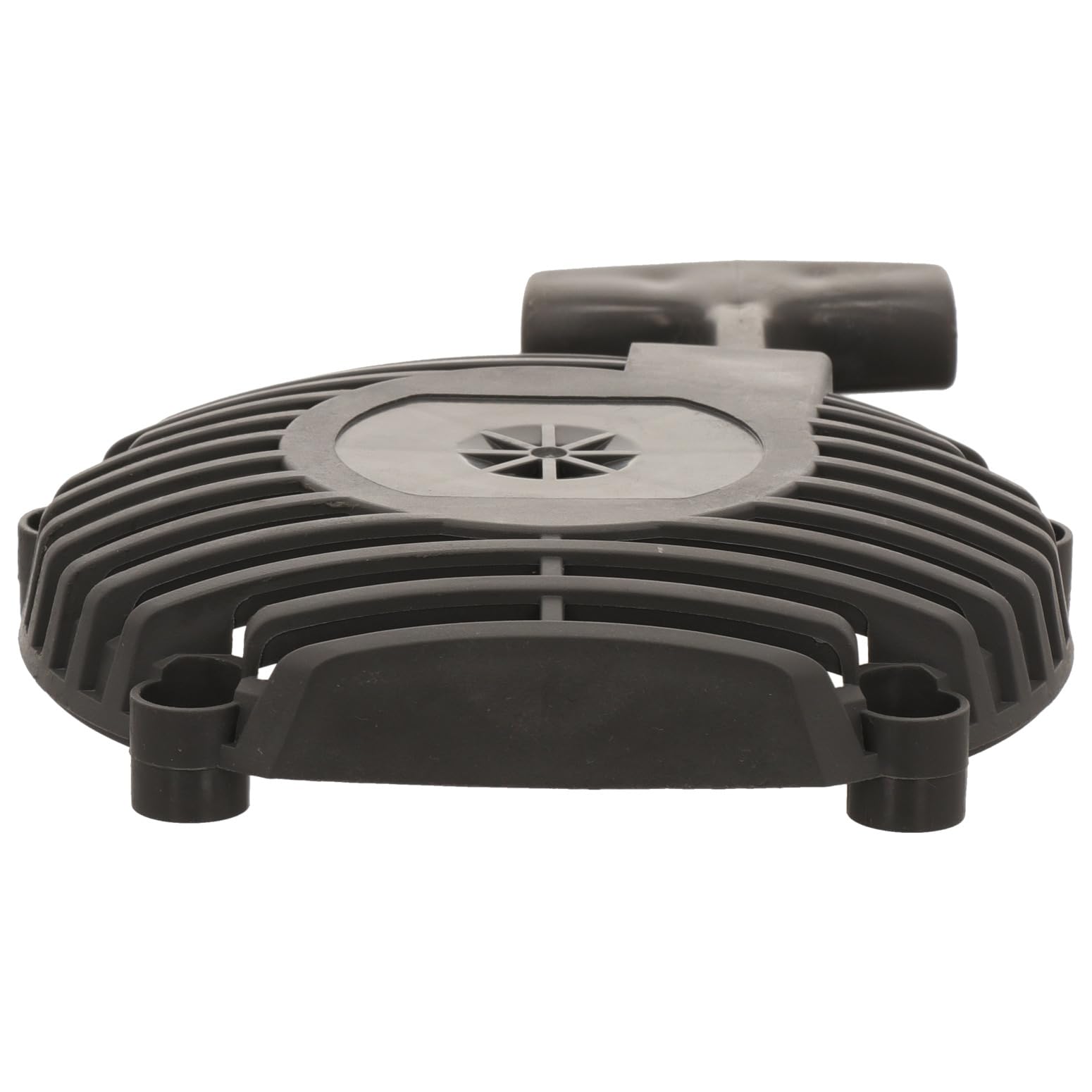 Close-up of Husqvarna 545111701 recoil starter housing for easy maintenance.