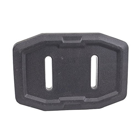 Husqvarna 583838801 composite skid shoe bottom view emphasizing compatibility and mounting ease.