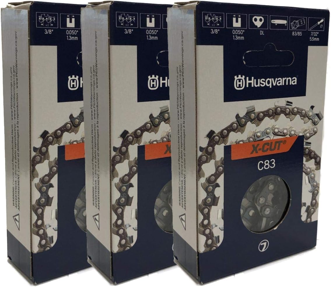 Husqvarna 585550072 X-Cut full-chisel chain for precise 20-inch cuts