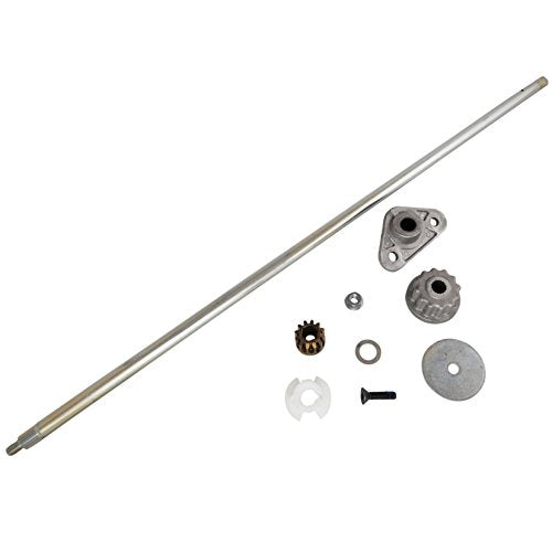 Husqvarna steering shaft kit installation angle demonstrates easy replacement and improved control.
