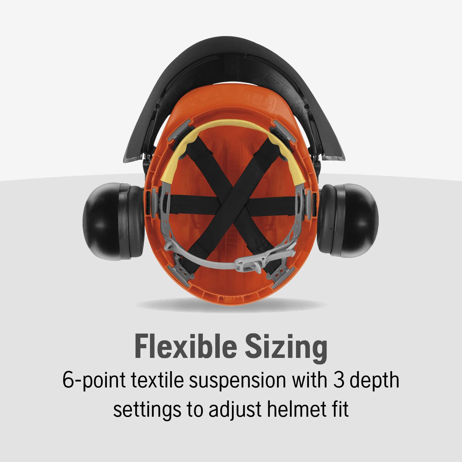 Husqvarna 592752602 adjustable ear muffs for personalized comfort and noise reduction