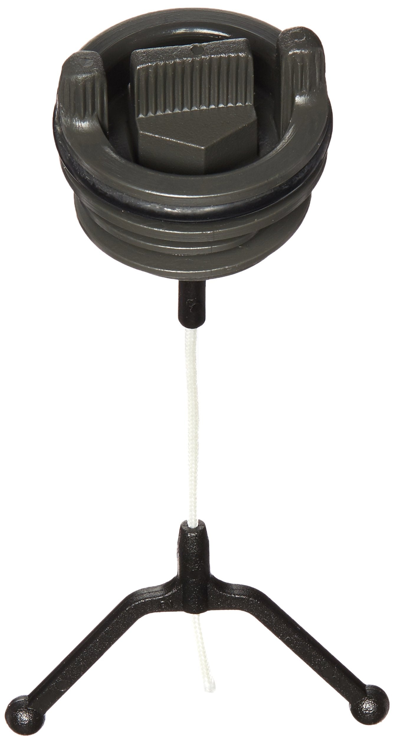 Husqvarna bar and chain oil cap for 51, 55, 136, 141 saws ensures reliable lubrication.