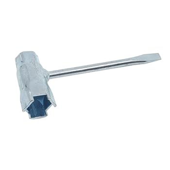 Husqvarna brake band release tool and wrench for safe brake service and precise tension release.