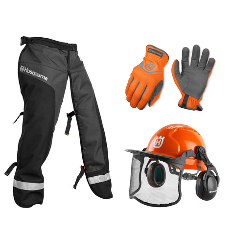 Husqvarna classic chaps protect legs with 5-layer design for safer cuts.