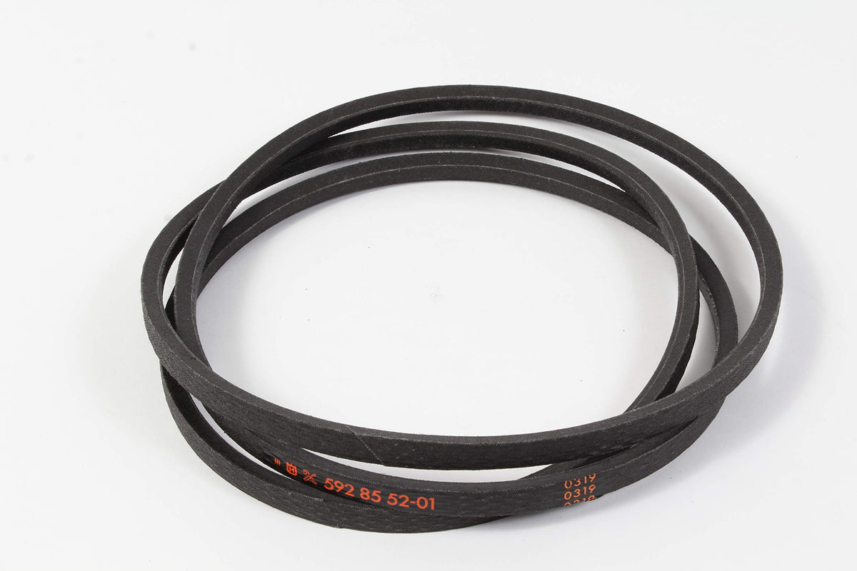 Husqvarna drive belt 592855201 for YTH models, reliable power transfer and easy maintenance.